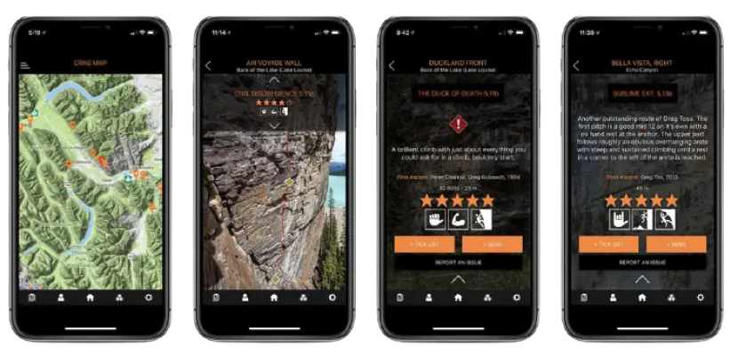 climbing mobile app