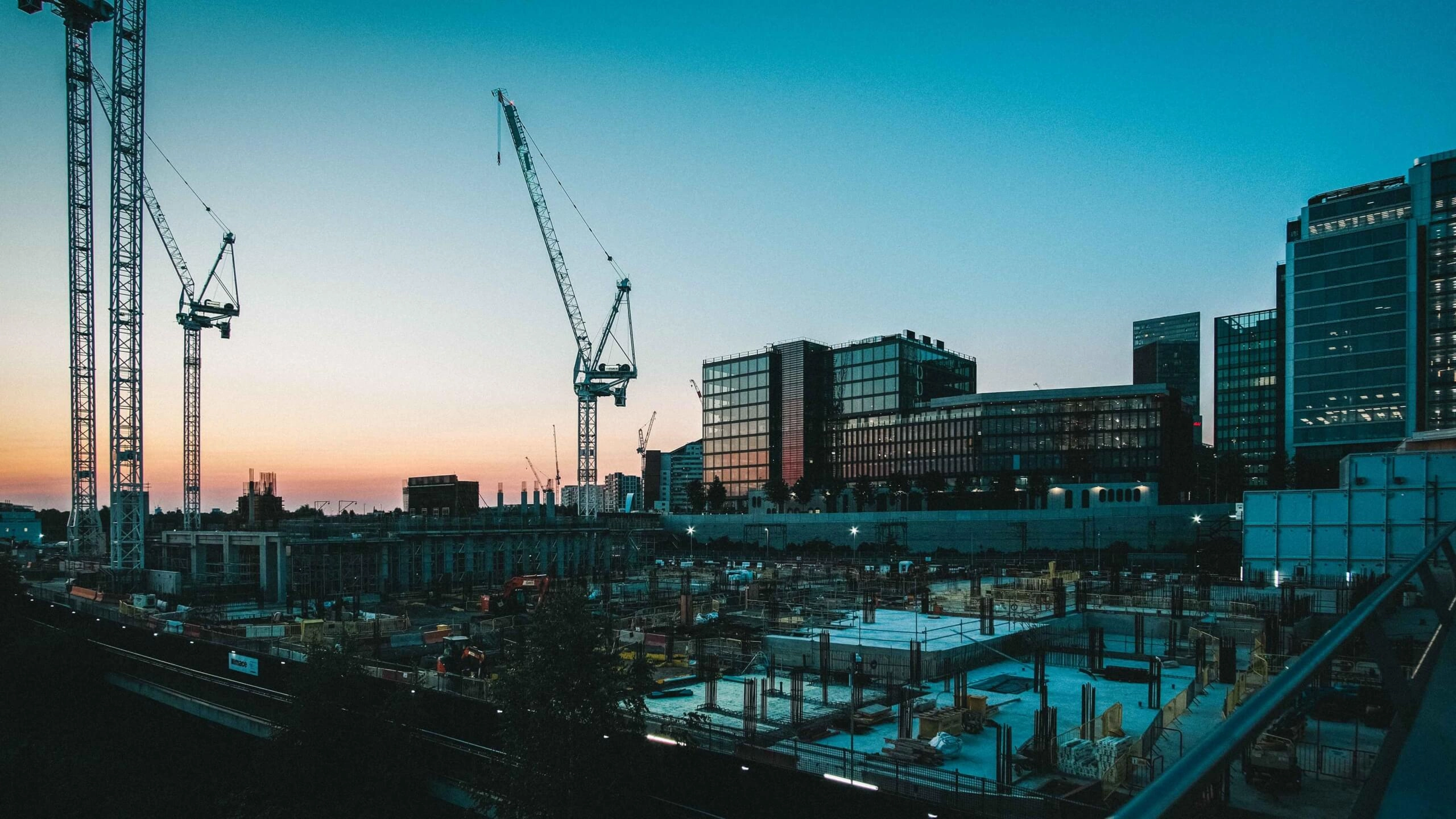 Construction site representing industry challenges