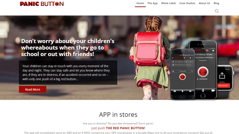 Red Panic Button app for emergency alerts