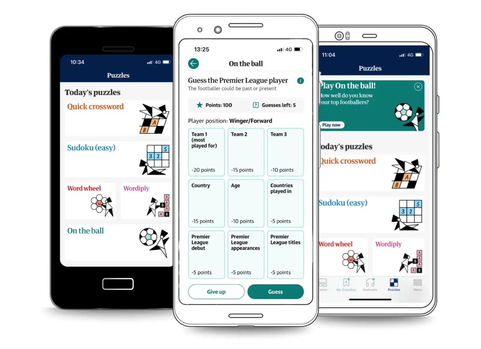 The Guardian’s daily football quiz, On the ball.