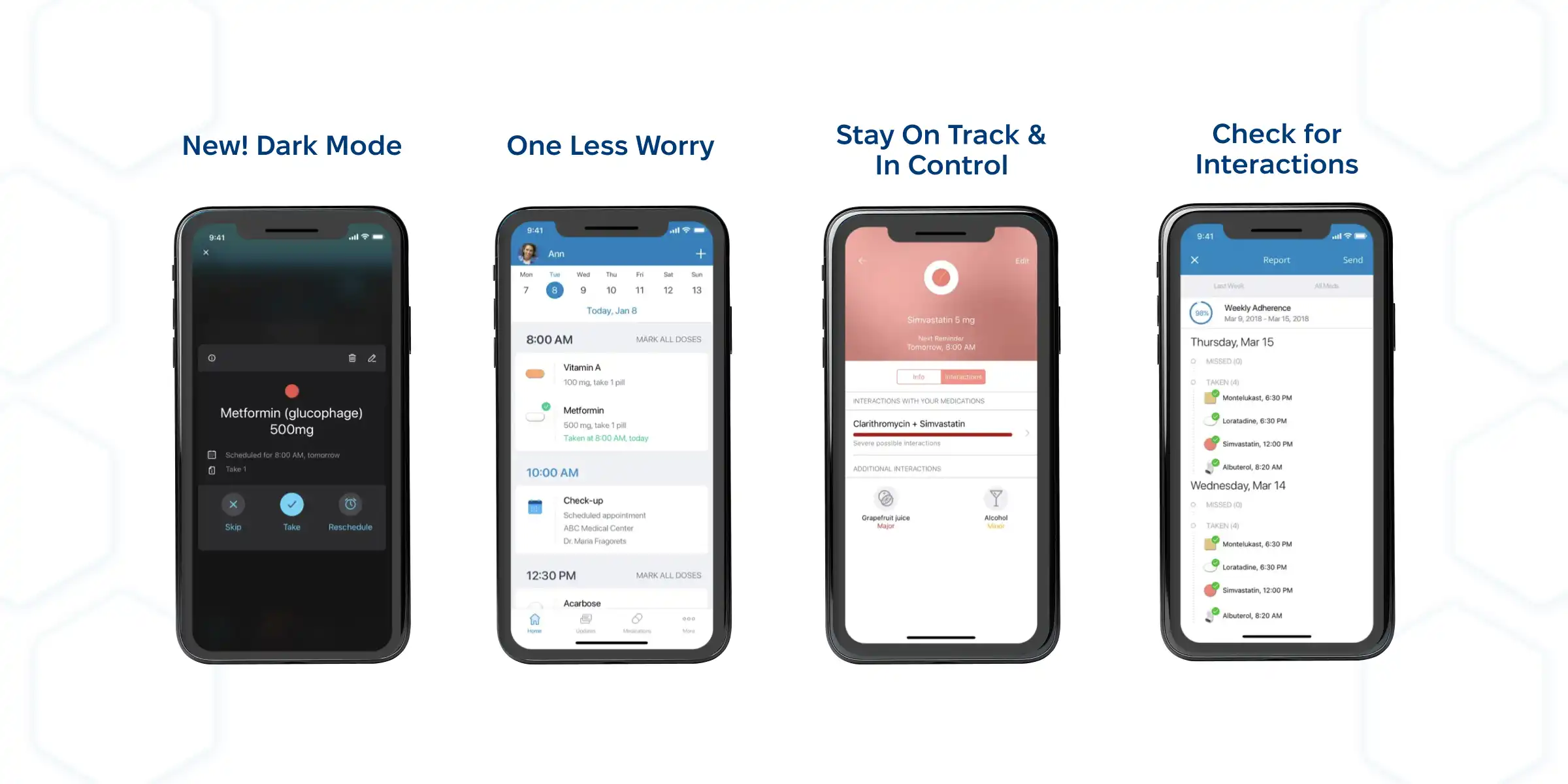 Medisafe, a simple medication reminder app.