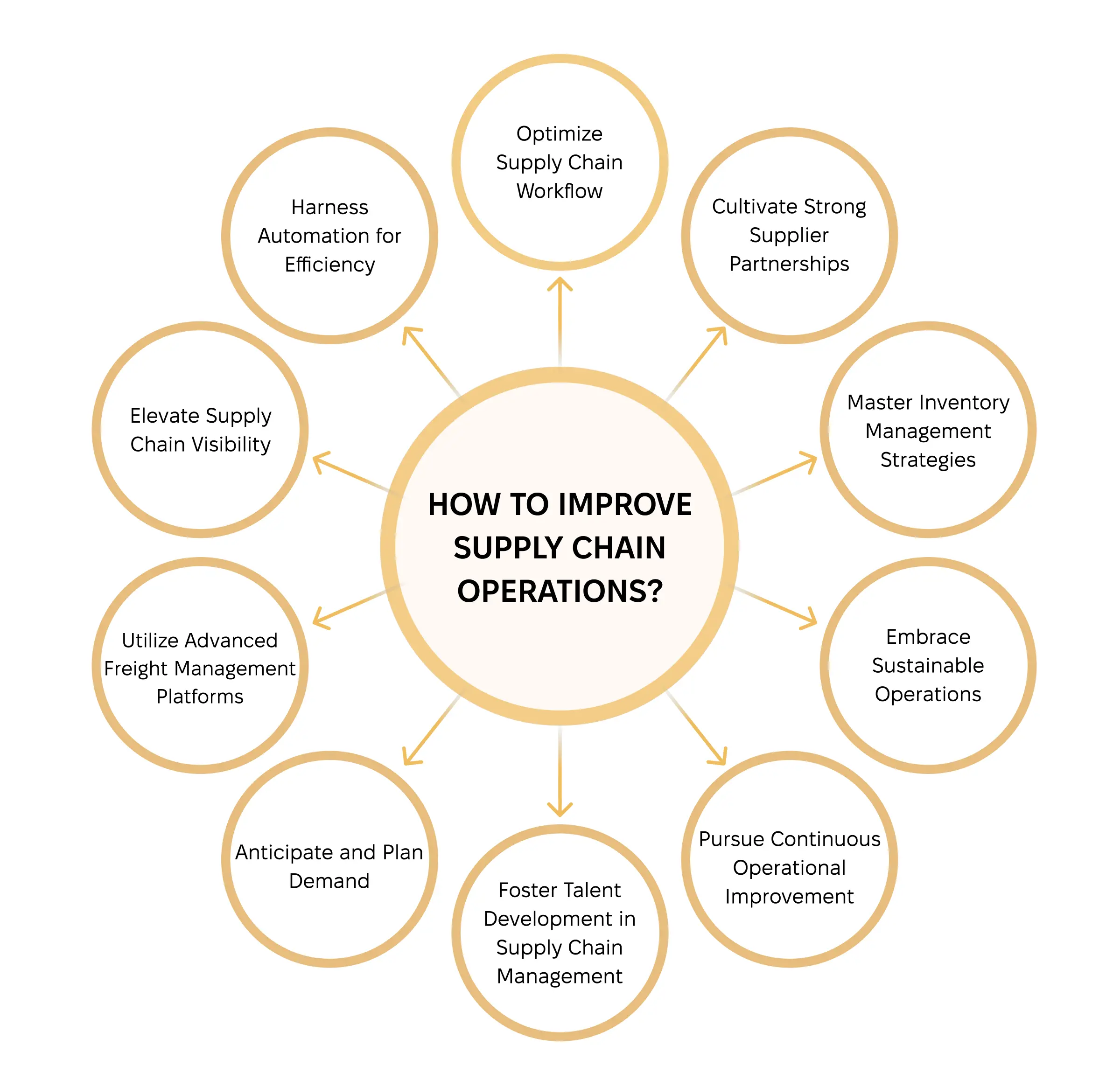 Supply chain process best practices diagram