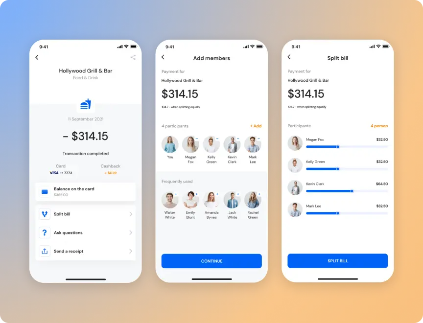 Mobile banking app